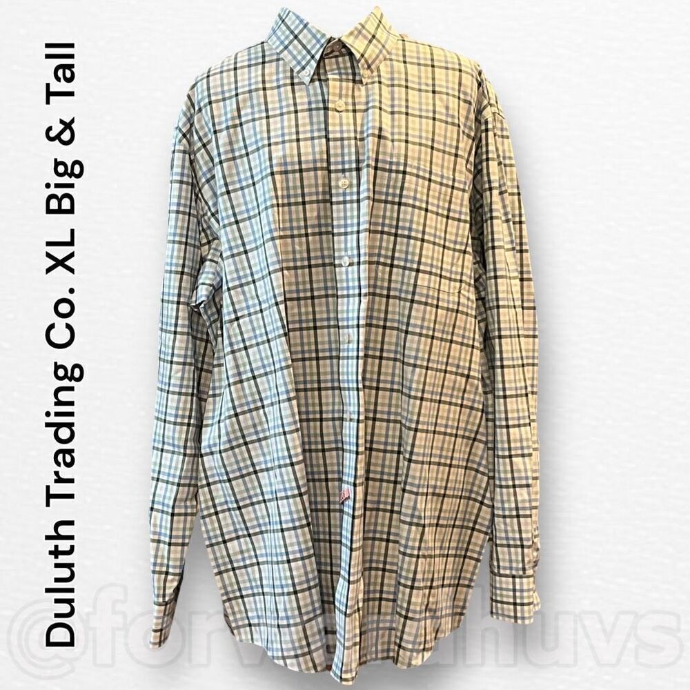 Duluth Trading Co. Men’s X-Large Tall Button Down Dress Shirt
